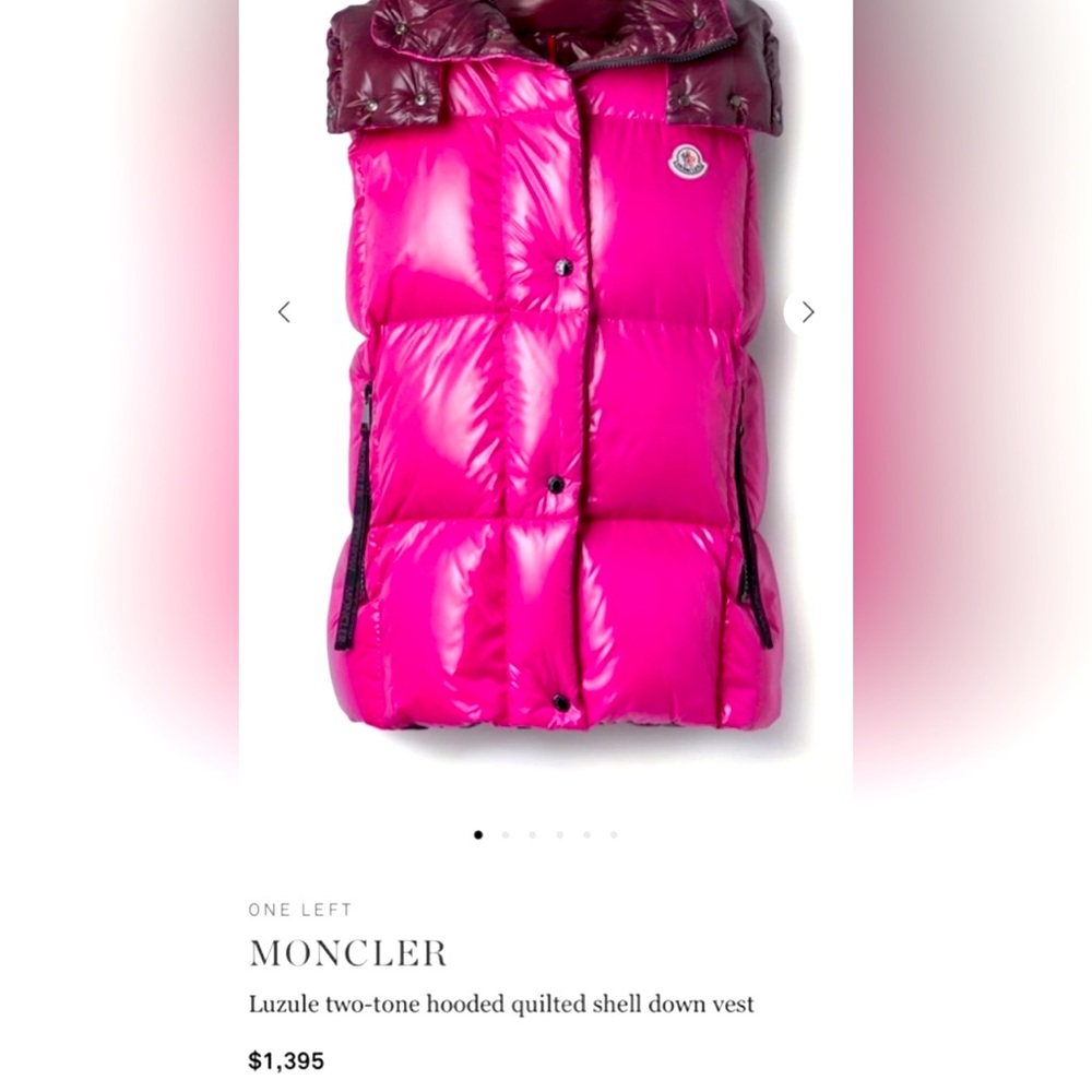 Moncler LUZULE vest size 4
100%authentic worn once
Original price 1395+tax